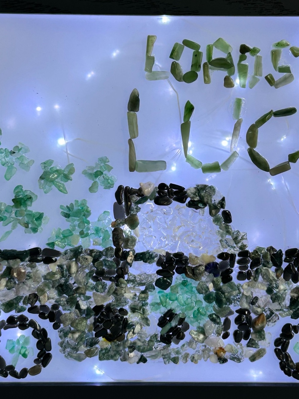 St. Patrick’s Day Loads Of Luck Truck Crystal Chips Light Box